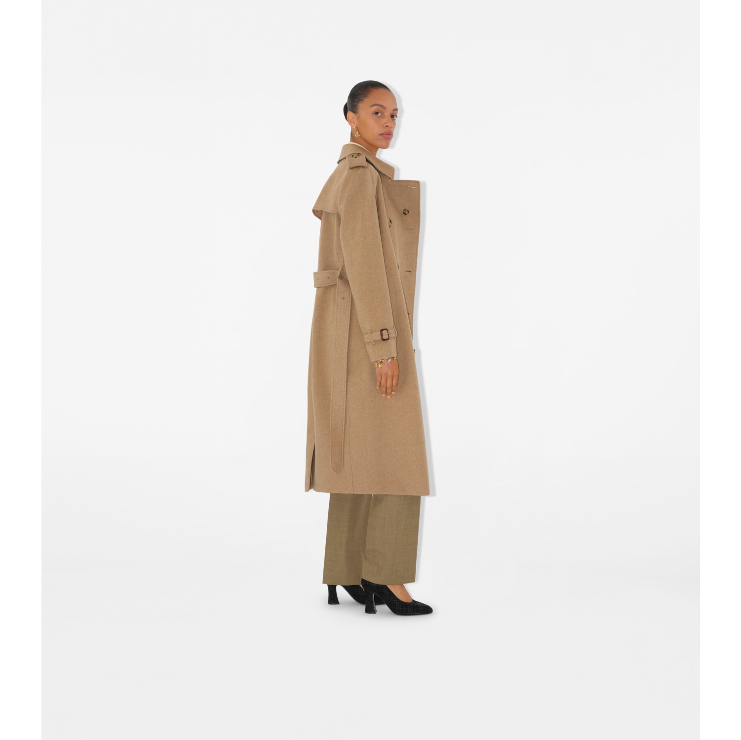 Long Cashmere Kensington Trench Coat