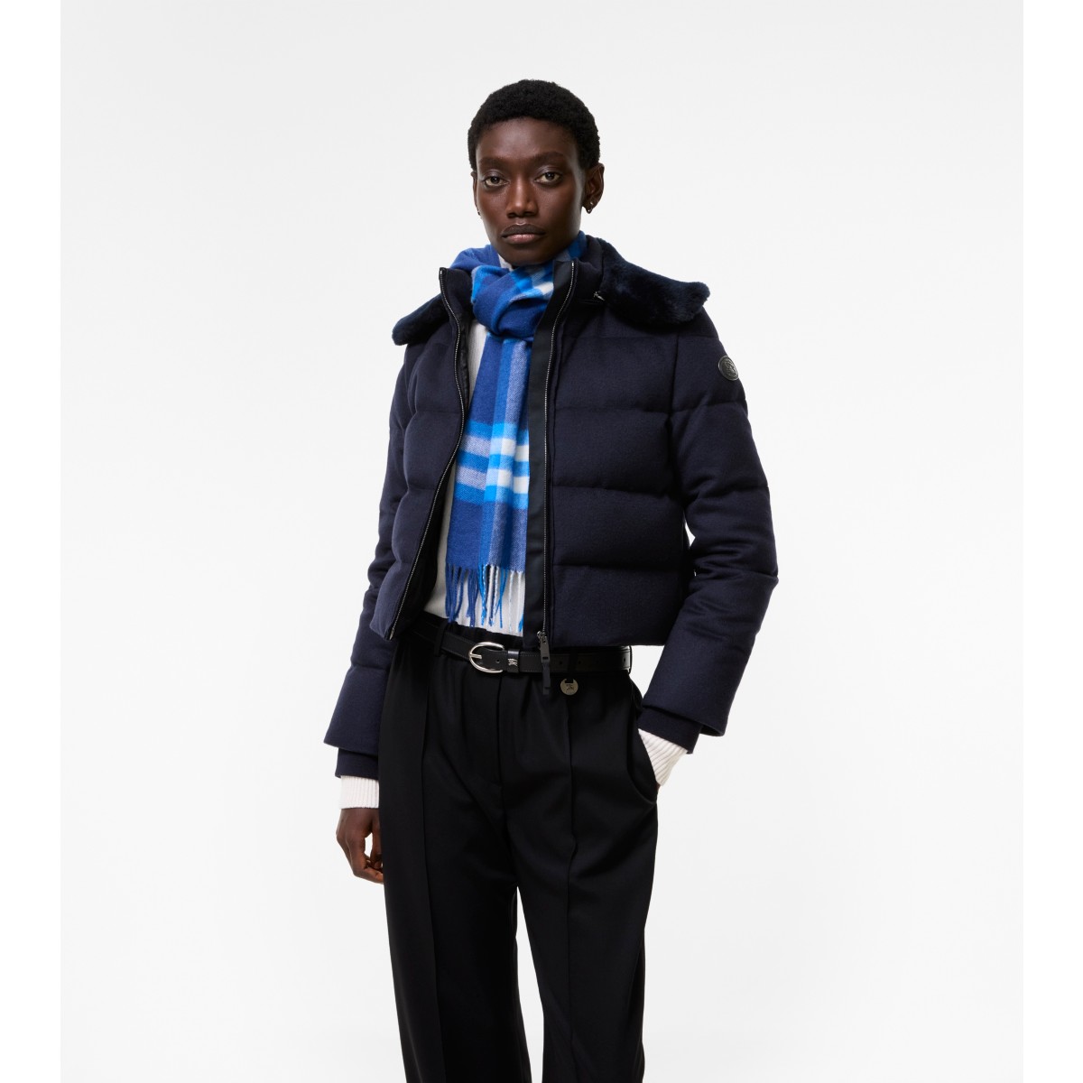  Cropped Cashmere Latimer Puffer Jacket