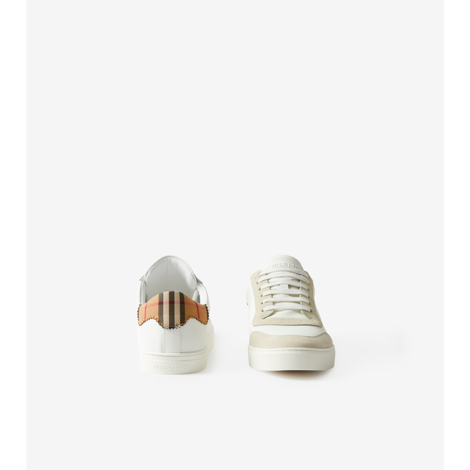 Burberry checked cheap canvas sneakers