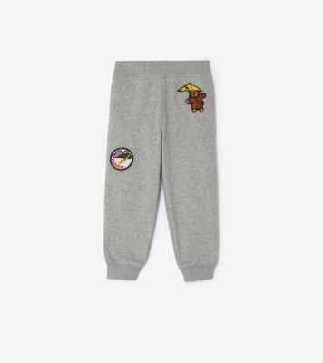 Rain Bear Cotton Jogging Pants Pale melange ®