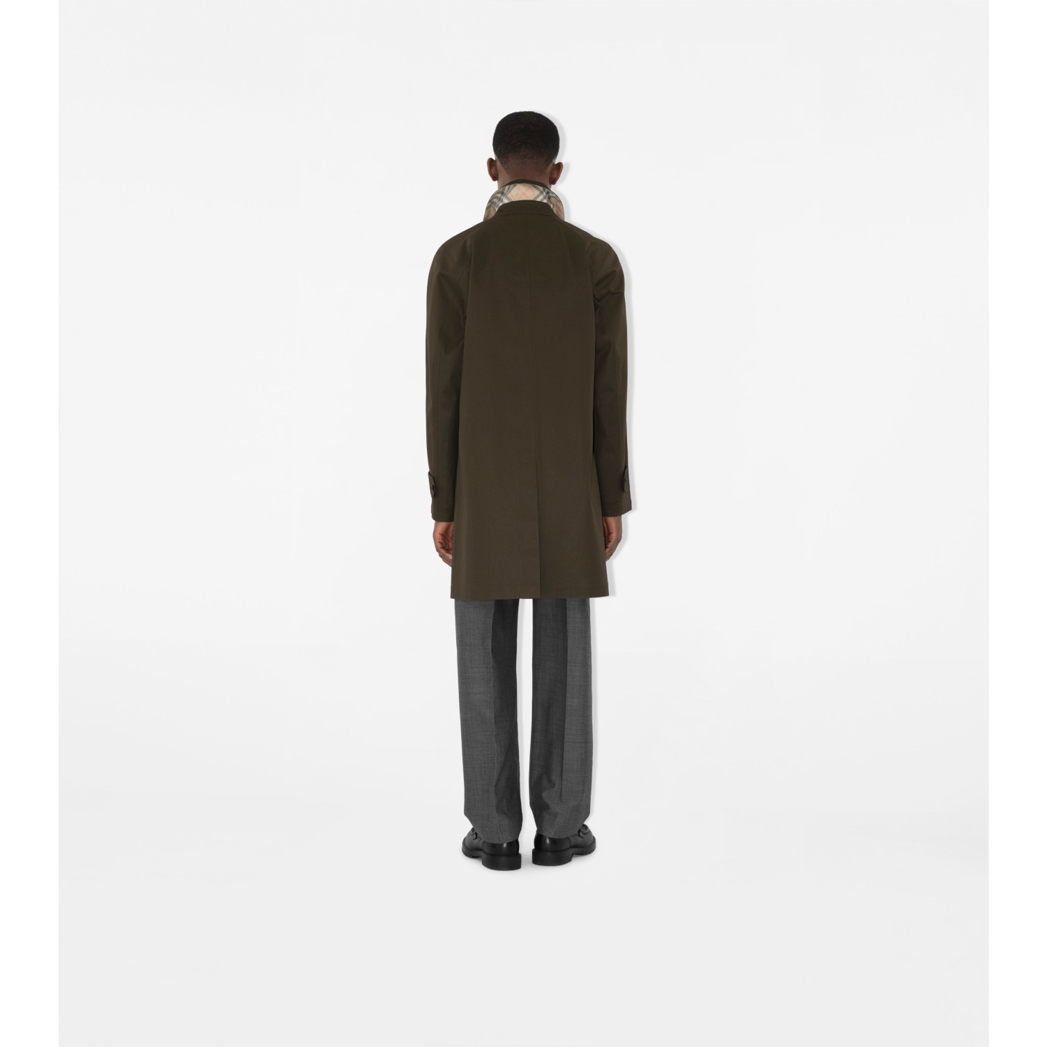 Mid-length Bonded Gabardine Car Coat