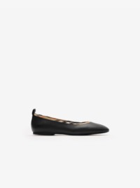 Burberry Black Leather Ballerina for Women