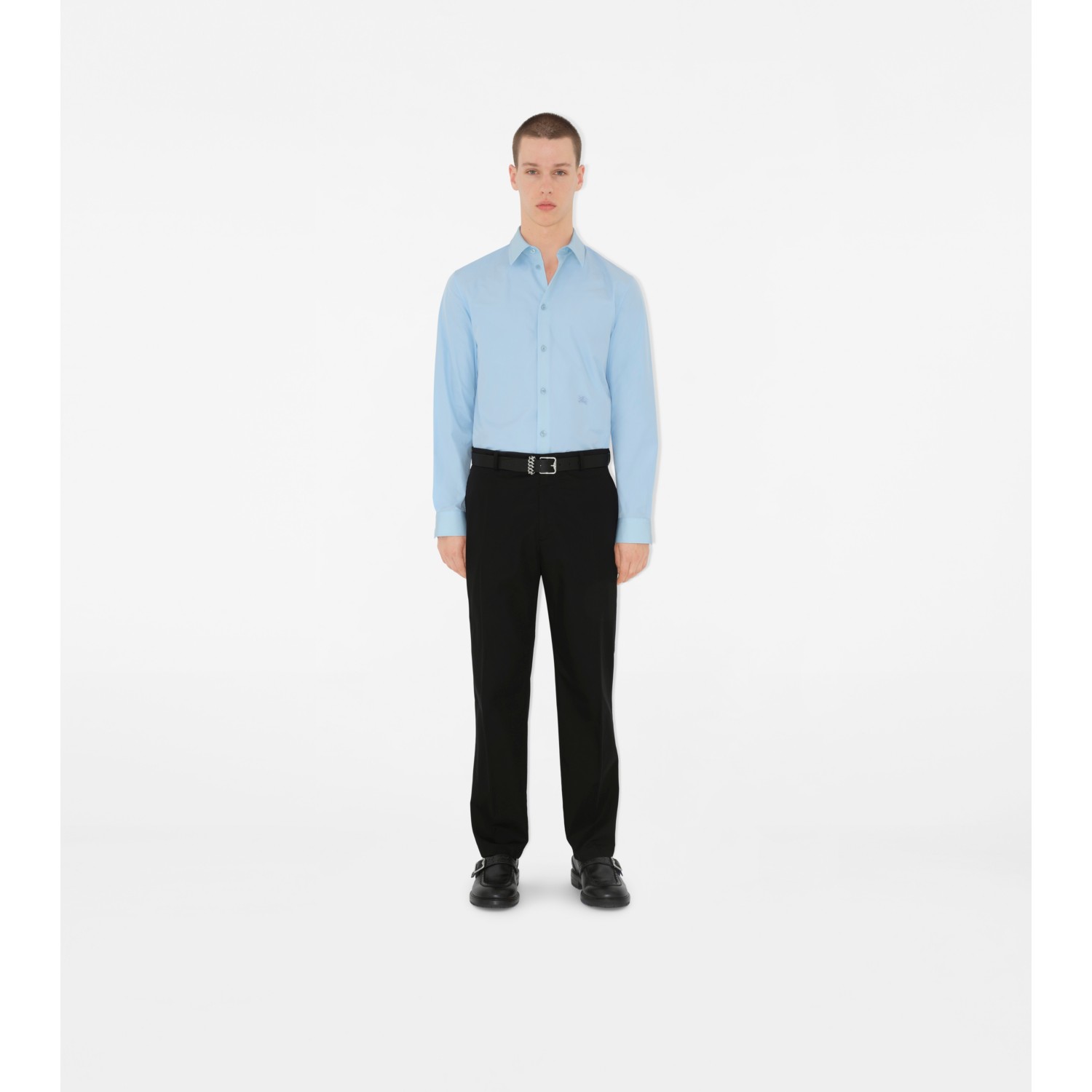 Slim Fit Cotton Poplin Formal Shirt - thumbnail 2