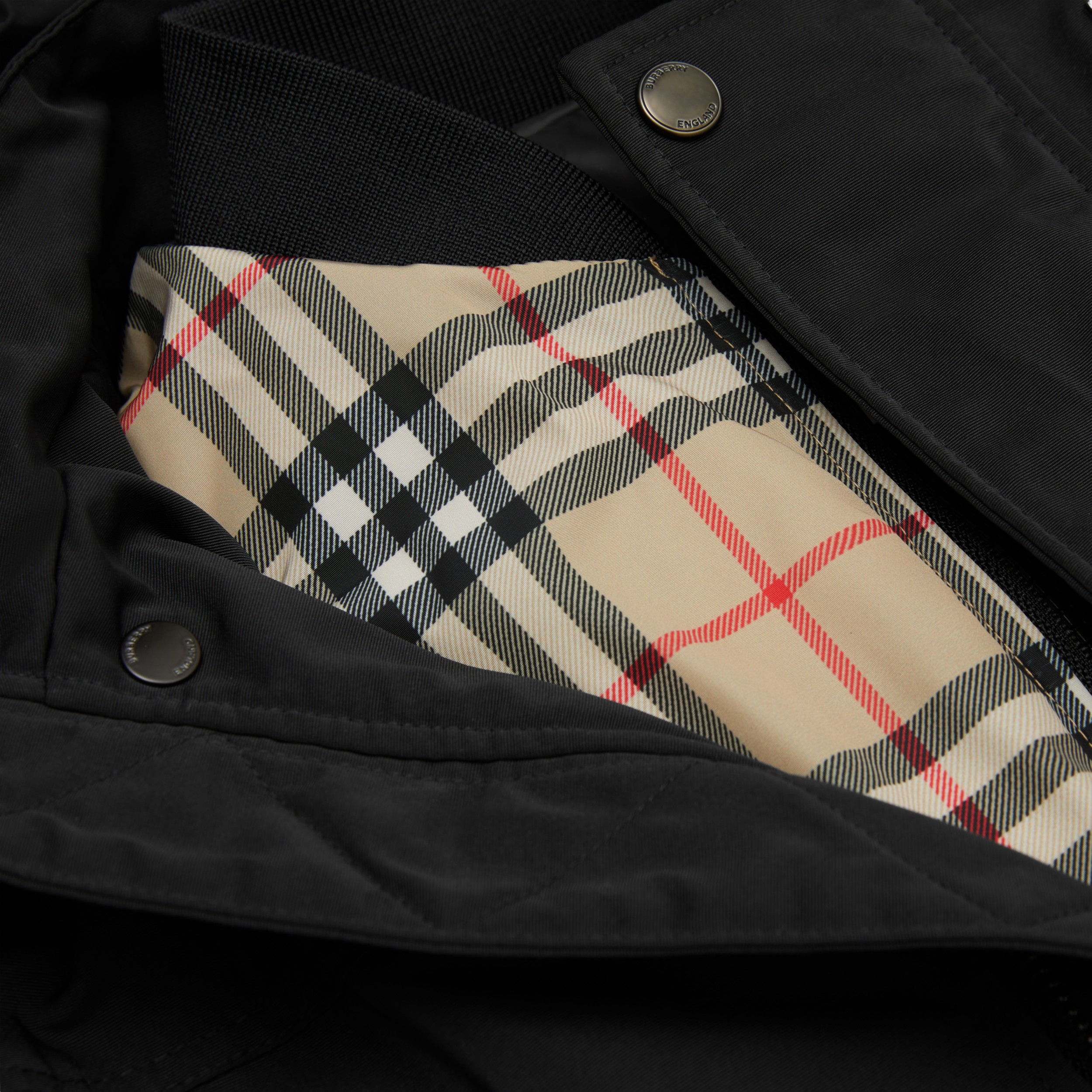 Horseferry 印花连帽外套（含可拆式保暖内层） (黑色) - 儿童 | Burberry® 博柏利官网 - 2