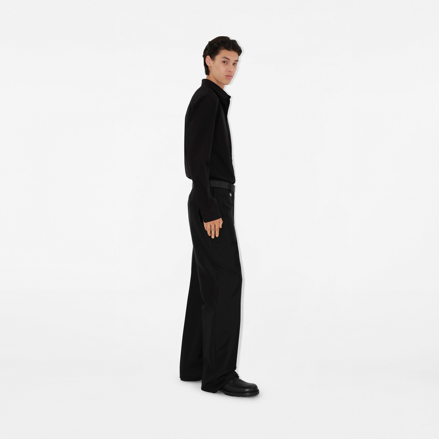 Cotton Shirt in Black - Men | Burberry® Official Cotton Shirt in Black - Men | Burberry® Official