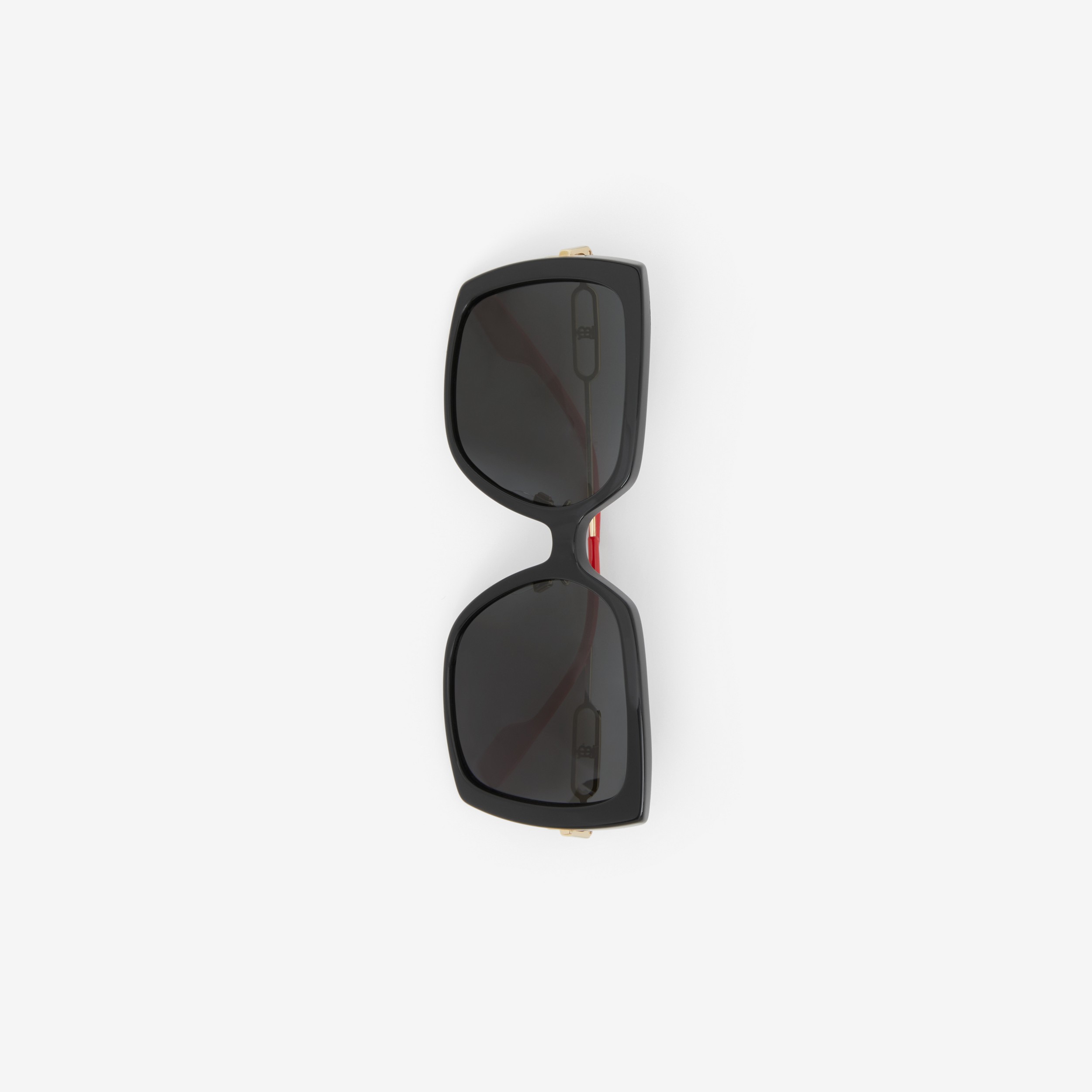 专属标识装饰方框太阳眼镜 (黑色) | Burberry® 博柏利官网 - 2