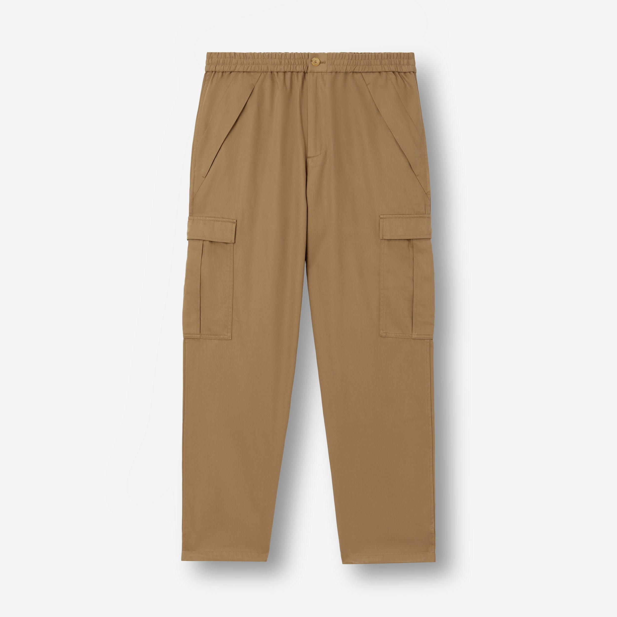 Cotton Cargo Trousers in Camel - Men | Burberry® Official - 1