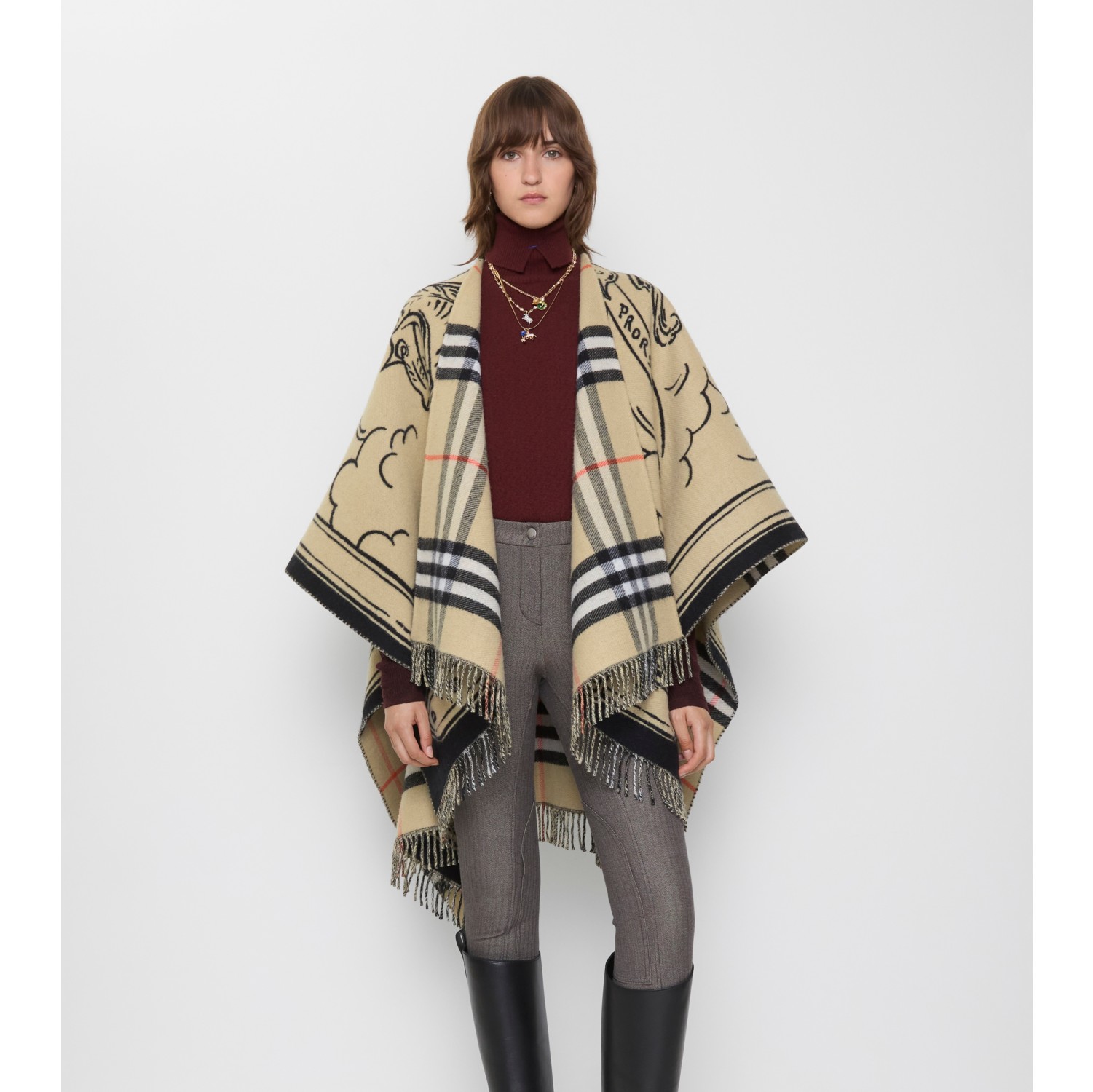 Stormy Knight Wool Cape