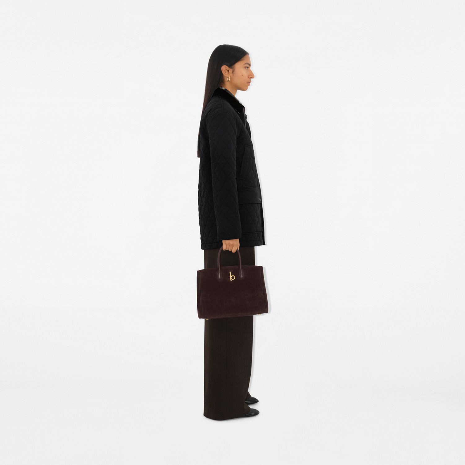 Quilted Nylon Barn Jacket in Black/snug - Women | Burberry Quilted Nylon Barn Jacket in Black/snug - Women | Burberry