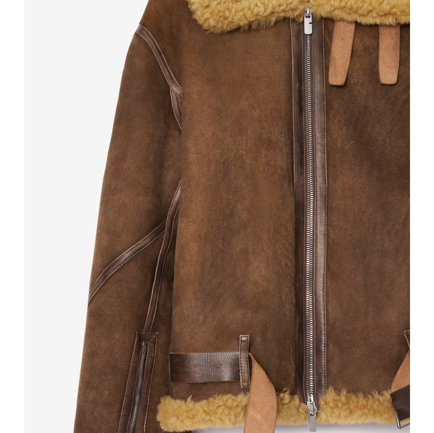 Blouson aviateur en shearling