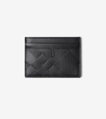 Shop Burberry Unisex Plain Leather Logo Money Clip Card Holders by ACCESS
