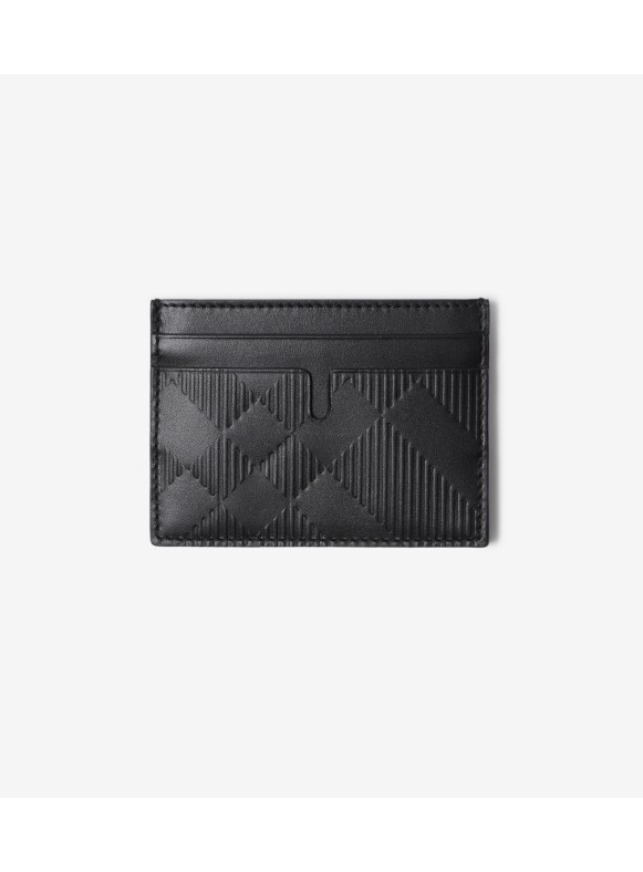 Shop Burberry 2021-22FW Leather Logo Outlet Card Holders (80613681