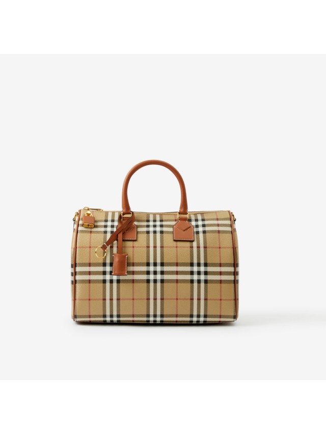 Vintage Burberry Nova Check Small Tote from Italy - Ruby Lane