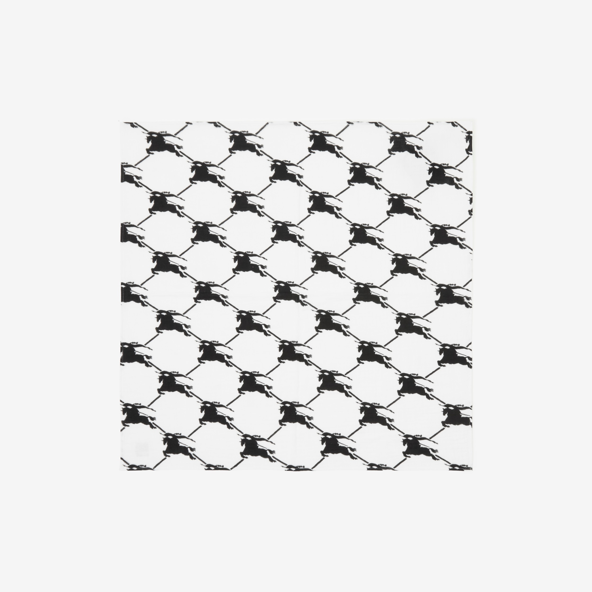 Cotton Three-piece Baby Muslin Set in White/black - Children | Burberry® Official - 2