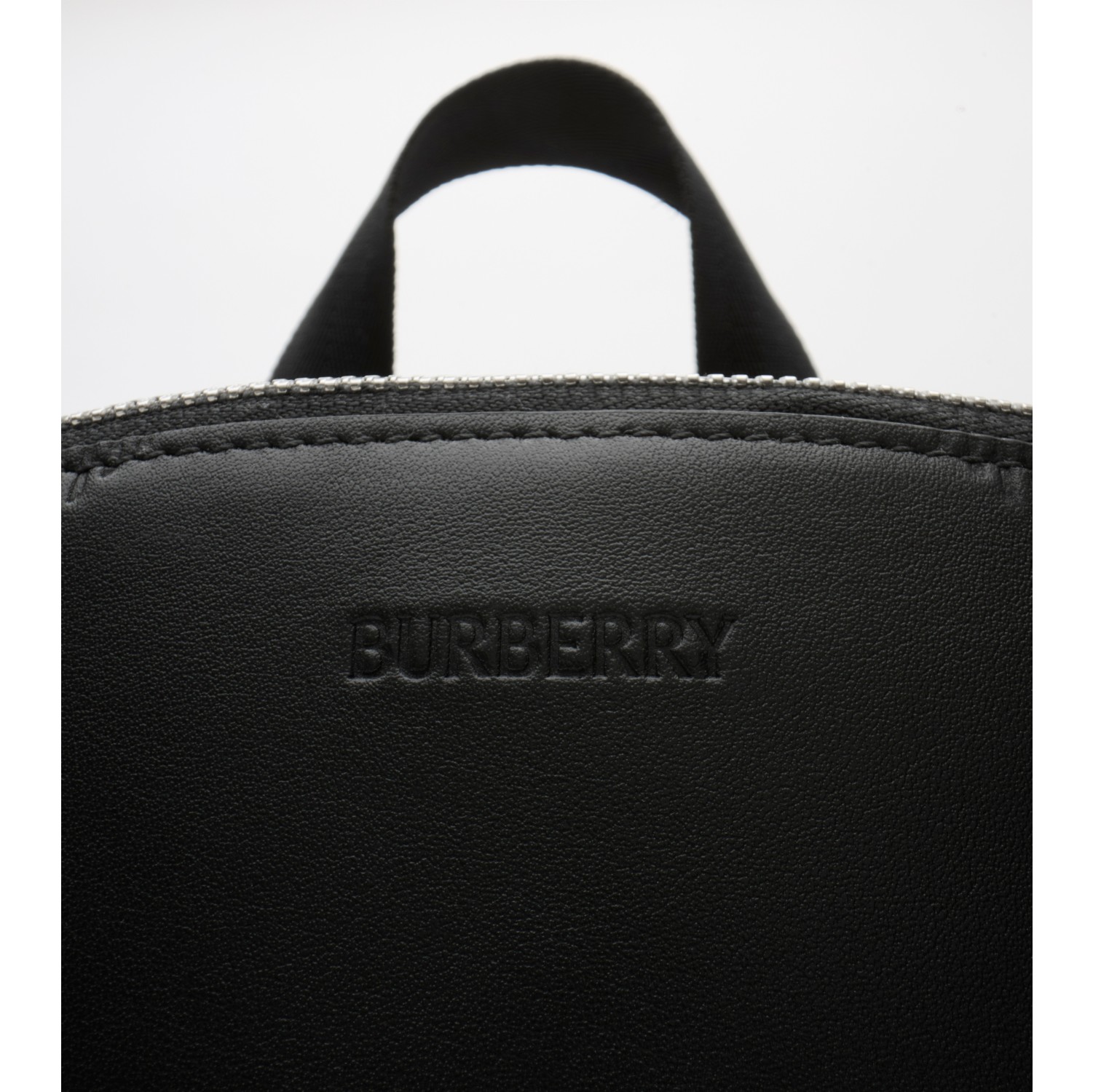 Embossed Check Backpack in Black - Men, Leather | Burberry® Official