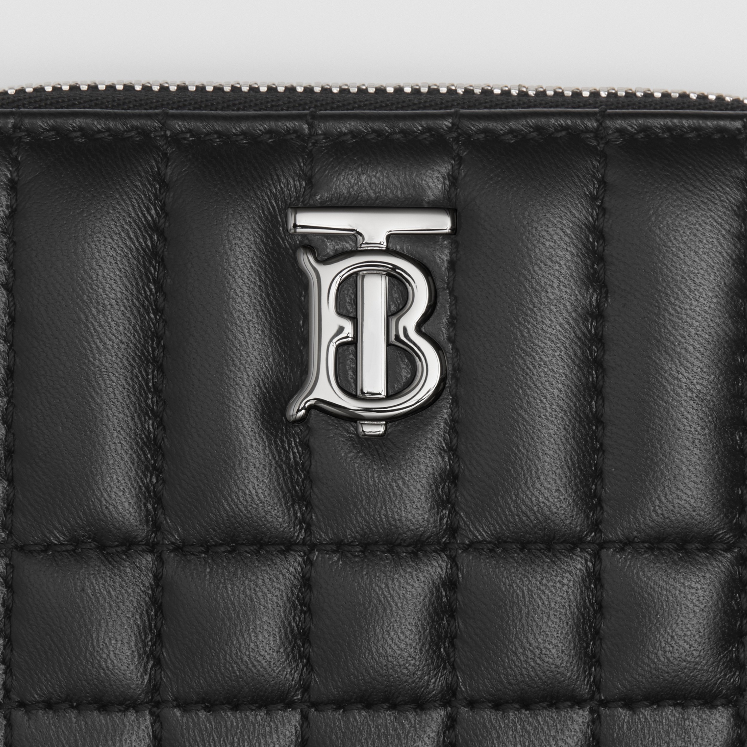 Quilted Leather Lola Zip Wallet in Black/palladium - Women | Burberry® Official - 2