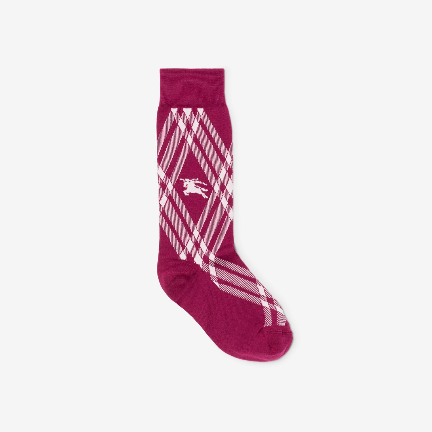 Check Cotton Blend Socks in Ripple/white | Burberry® Official