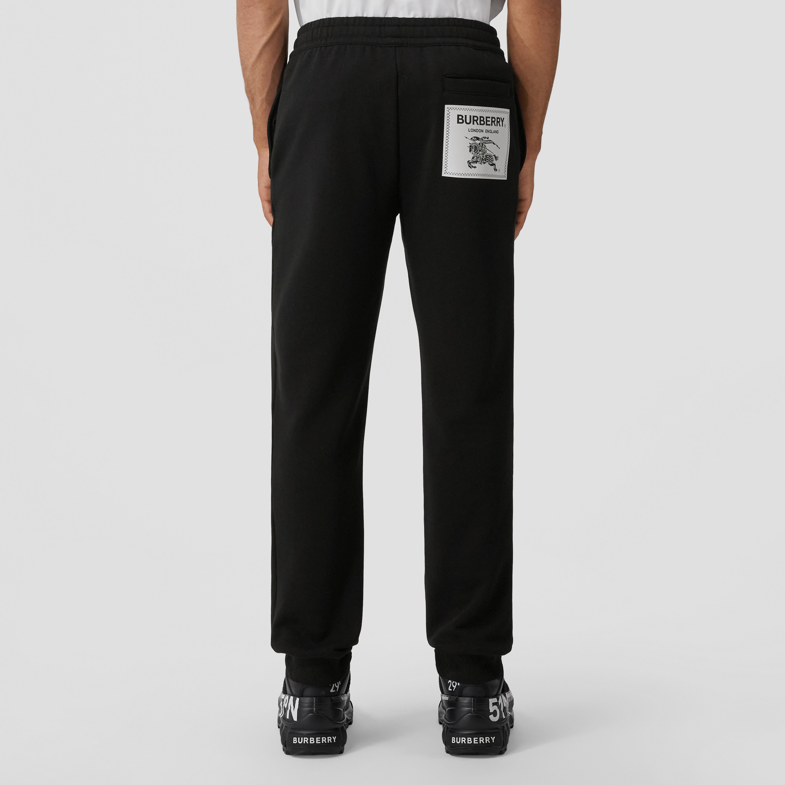 Pantalones de jogging en algodón con etiqueta Prorsum (Negro) - Hombre | Burberry® oficial - 3