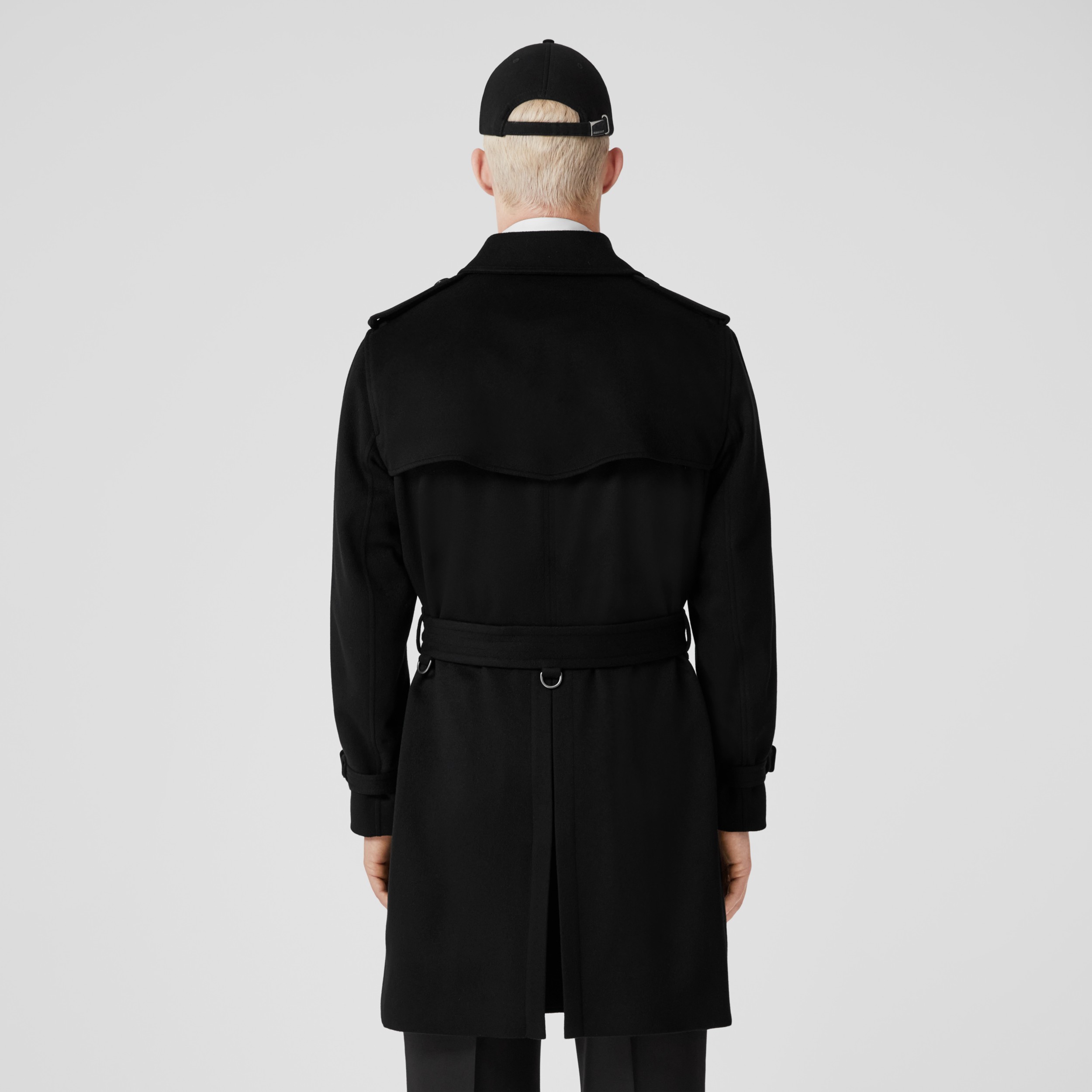 Cashmere Kensington Trench Coat in Black - Men | Burberry® Official