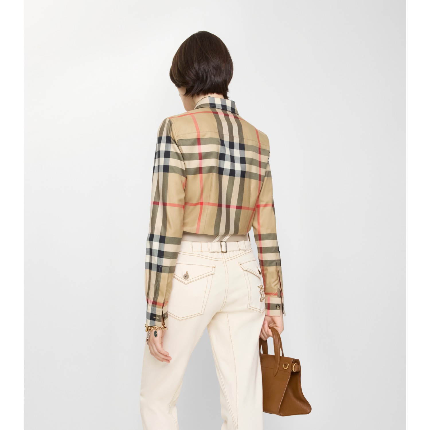 Slim Fit Check Cotton Shirt - thumbnail 3