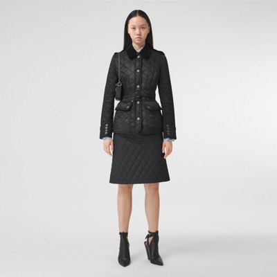 Diamond quilted jacket womens Clearance