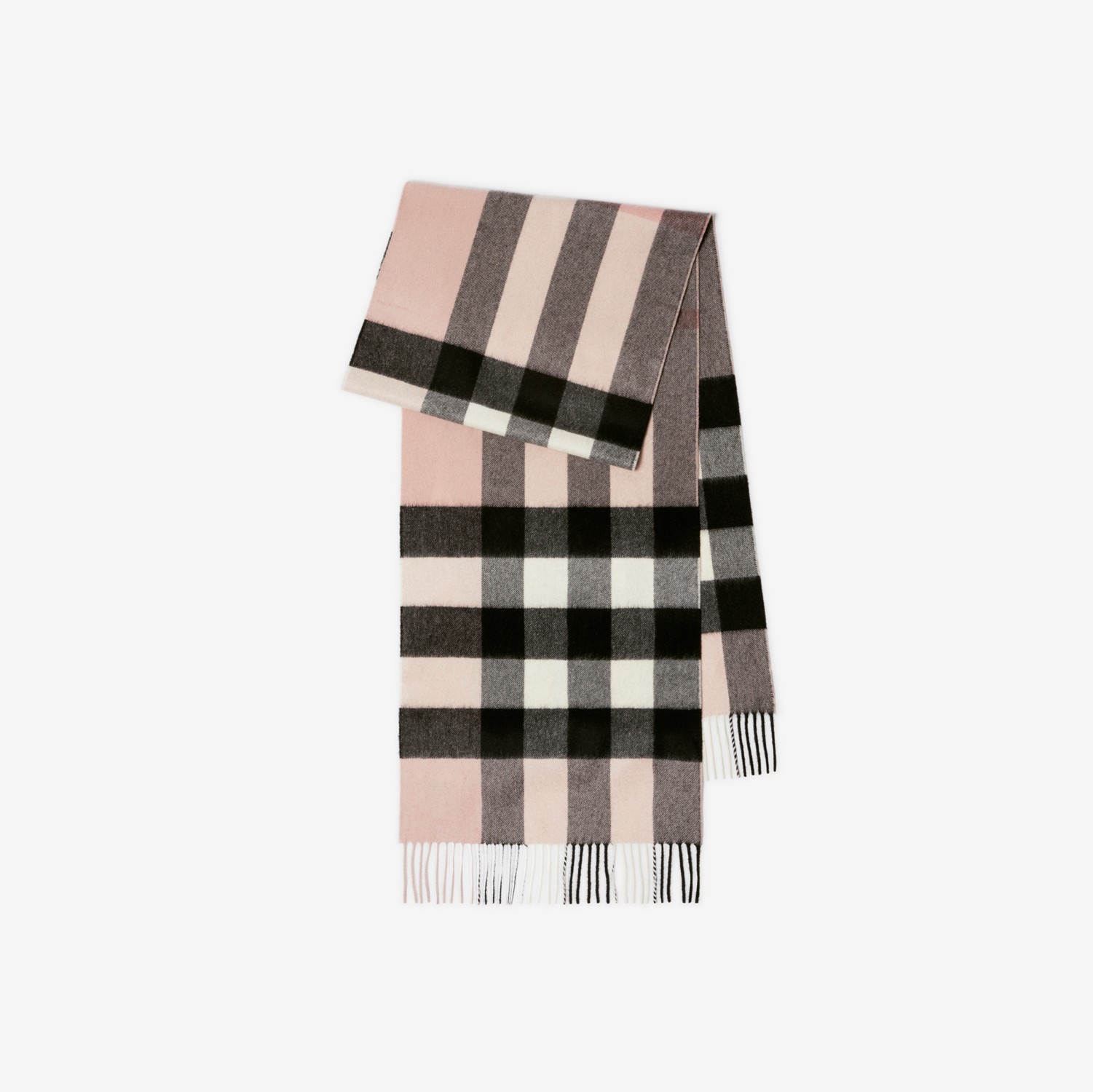 Check Cashmere Scarf in Ash rose | Burberry® Official