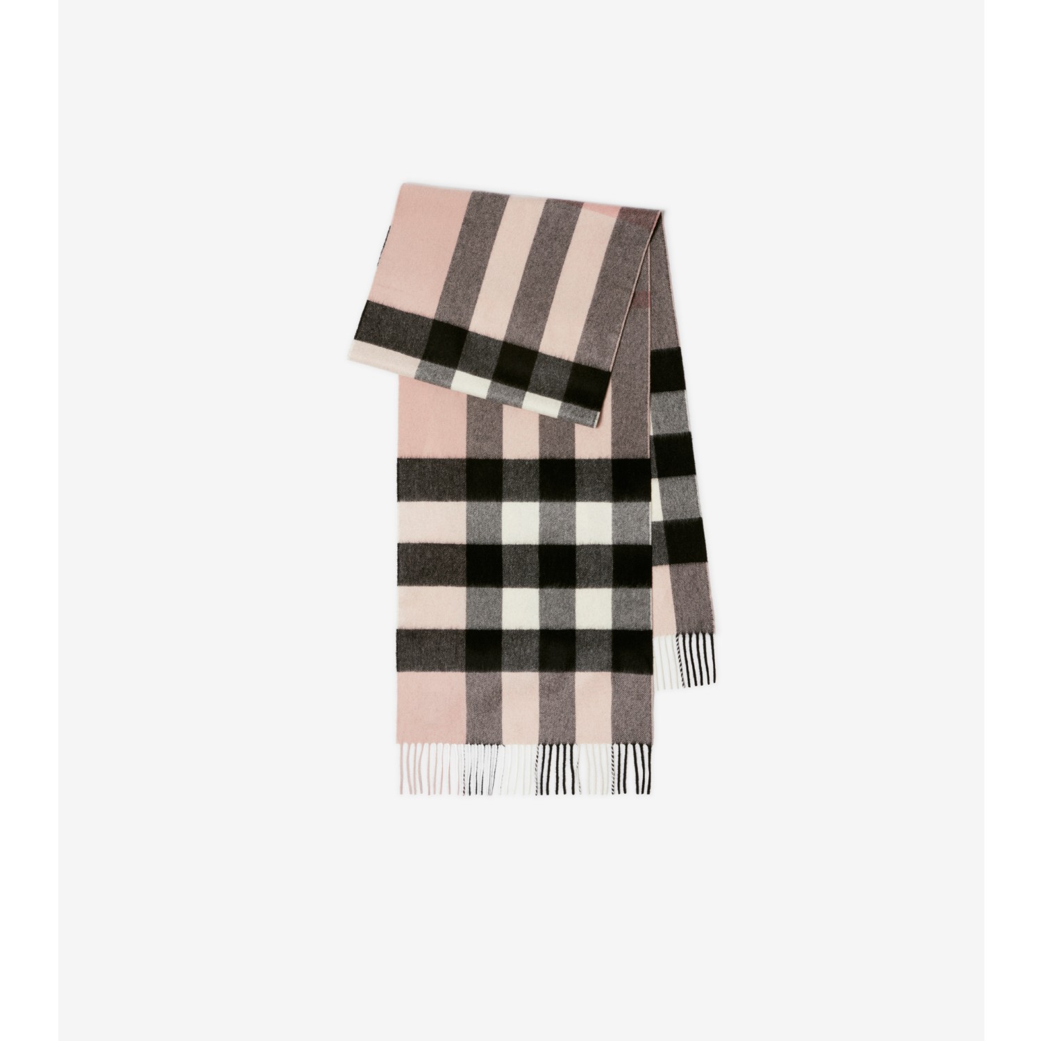 Check Cashmere Scarf in Ash rose Burberry Official