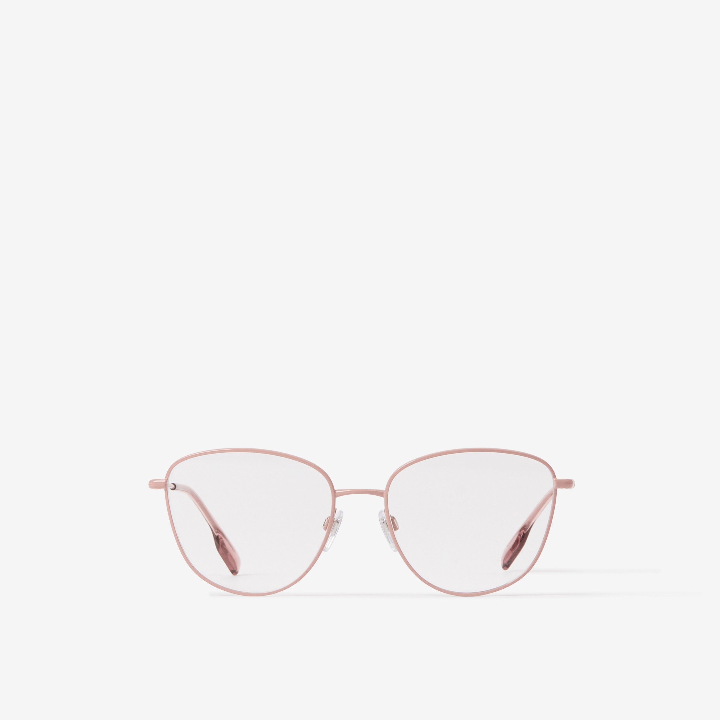 Round Optical Frames in Dusky Pink - Women | Burberry® Official - 1