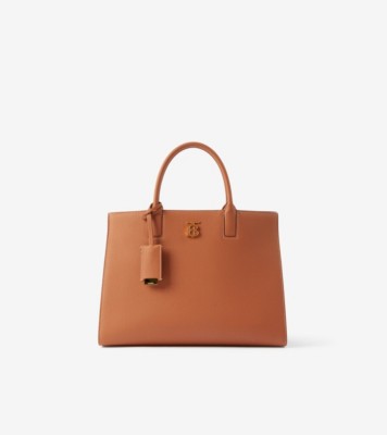Burberry mini Frances leather tote bag - Brown