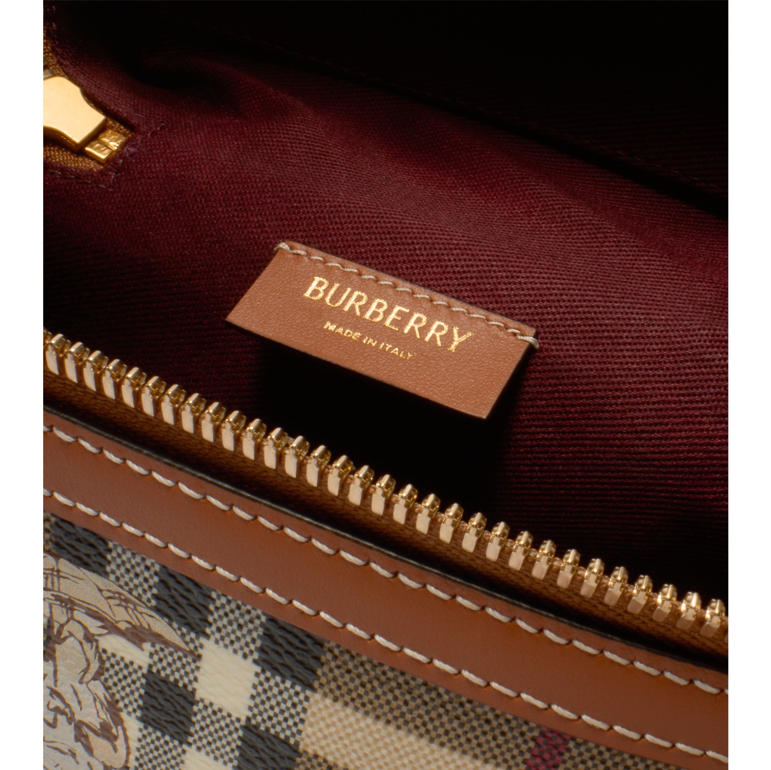 Mini Check Mates Vanity Bag in Archive beige - Women | Burberry
