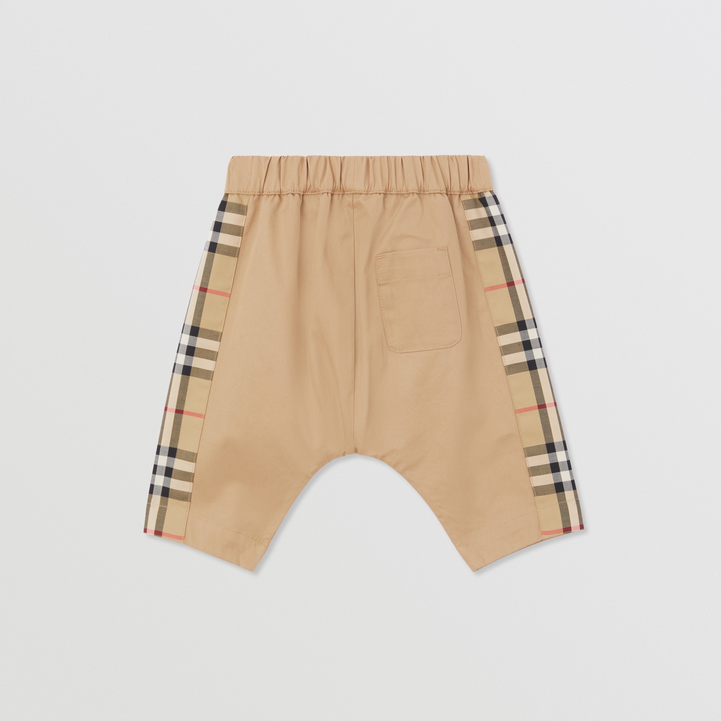 Vintage Check Panel Cotton Twill Trousers in Archive Beige - Children | Burberry® Official - 4