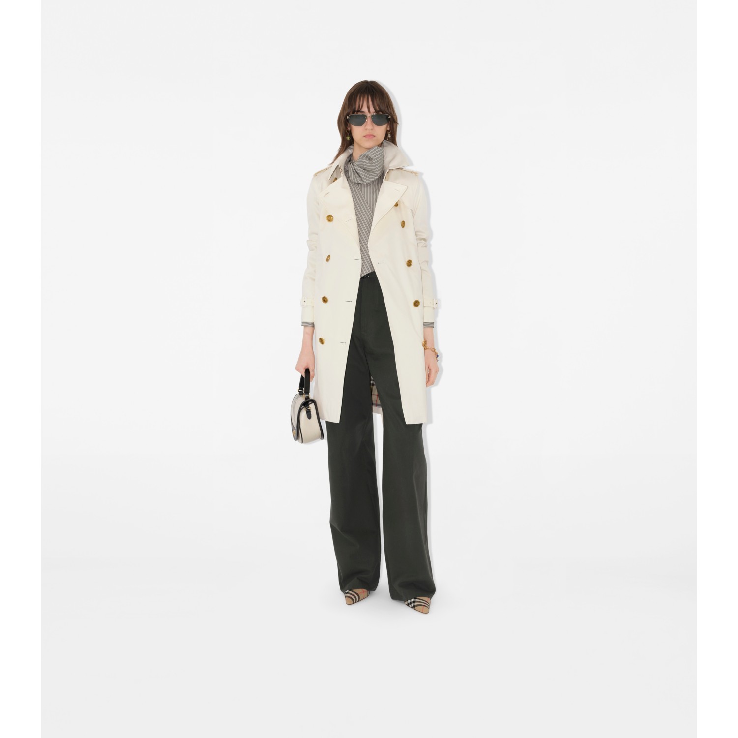 Mid-length Gabardine Kensington Trench Coat
