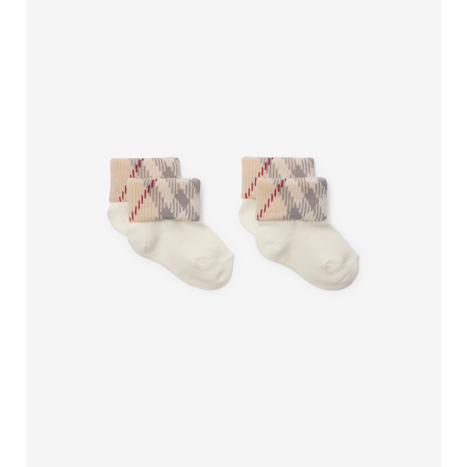 Two-piece Cotton Blend Socks Set