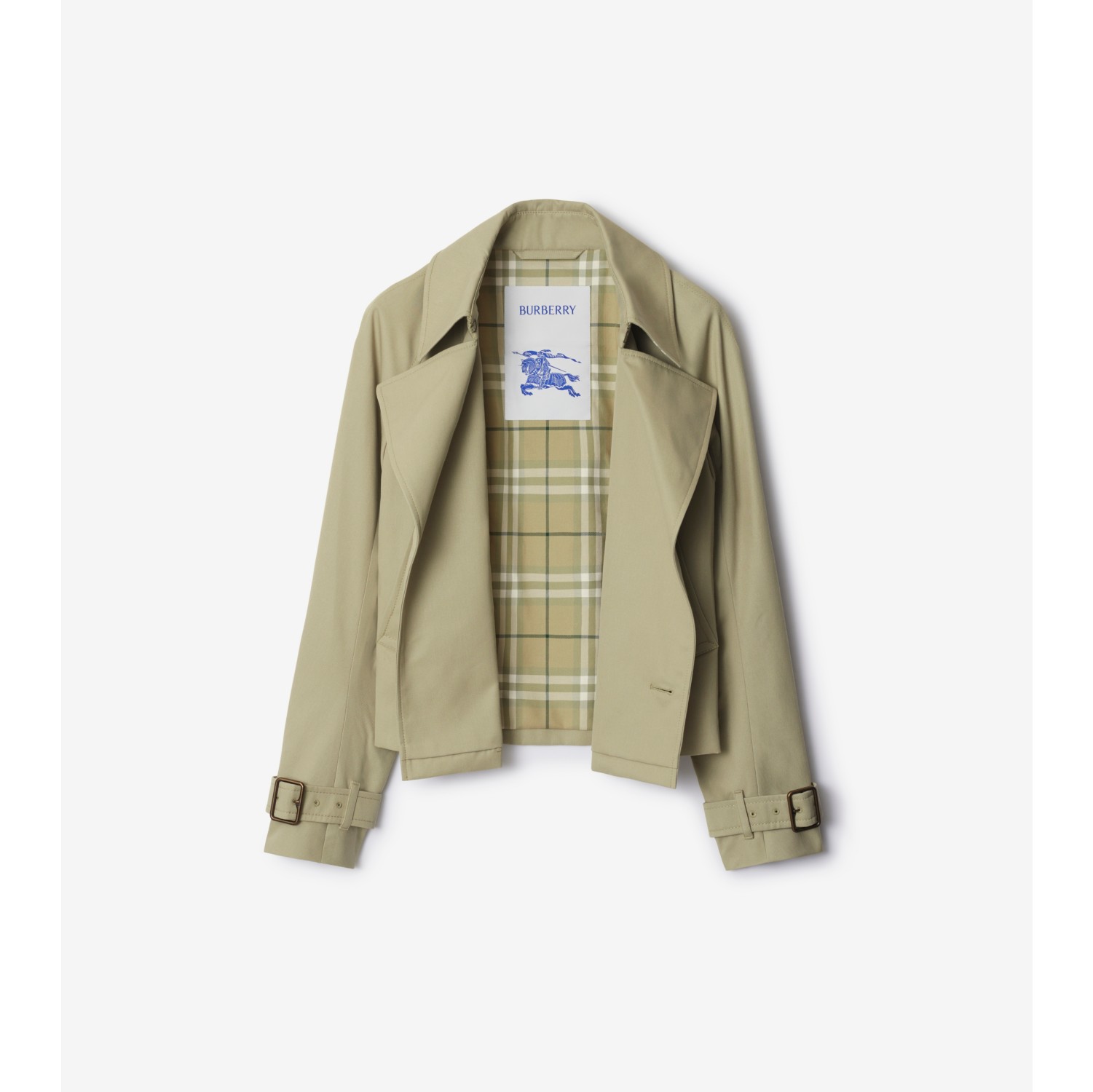 Cotton Blend Trench Jacket