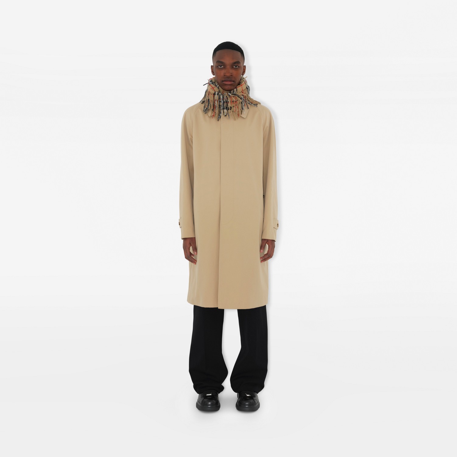 チェック カシミア ハッピースカーフ (アーカイブベージュ チェック カシミア ハッピースカーフ (アーカイブベージュ