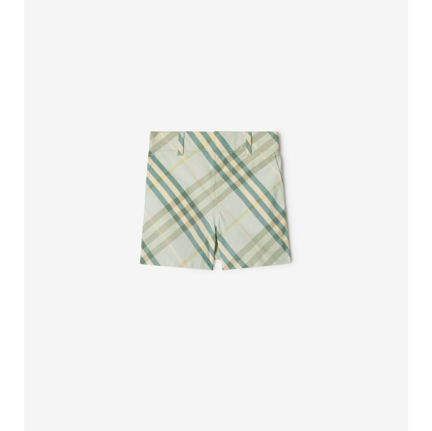 Check Cotton Shorts