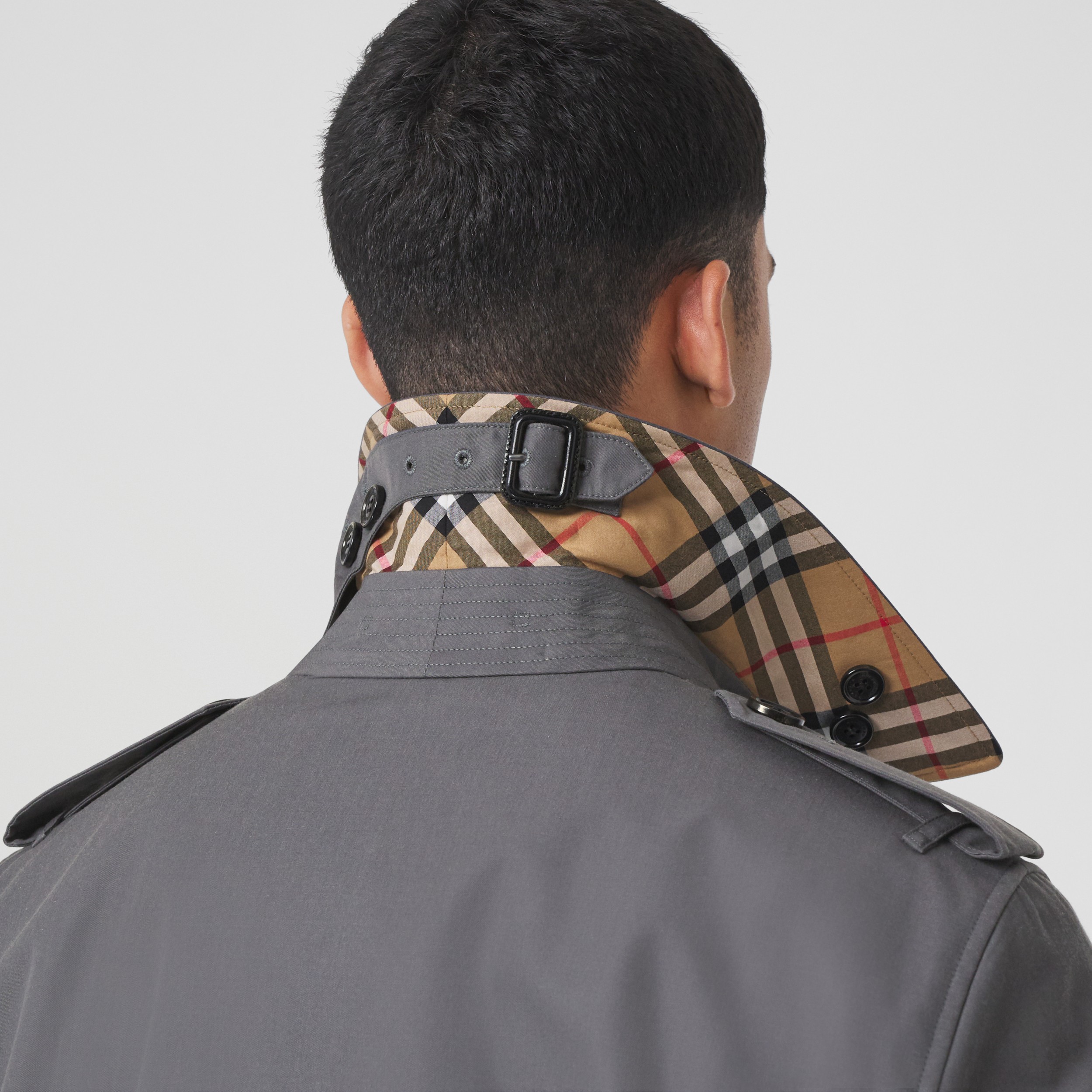 切尔西版型 - heritage trench 风衣 (中灰色) - 男士 | burberry