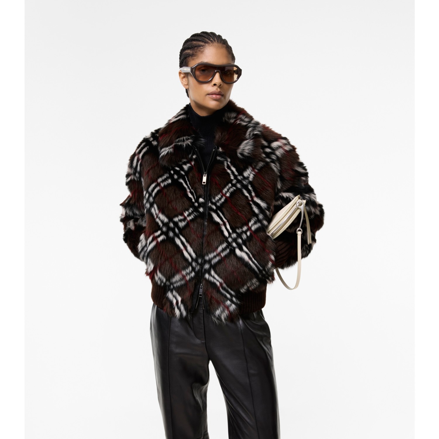 Check Shearling Lisvane Jacket