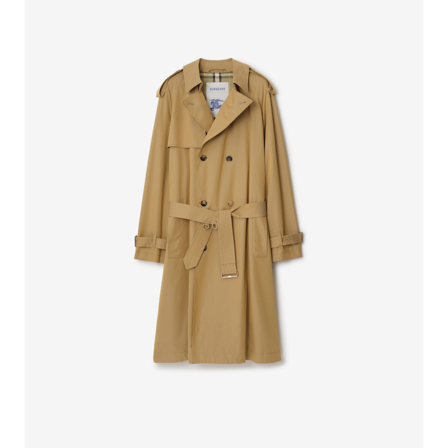 Long Gabardine Trench Coat