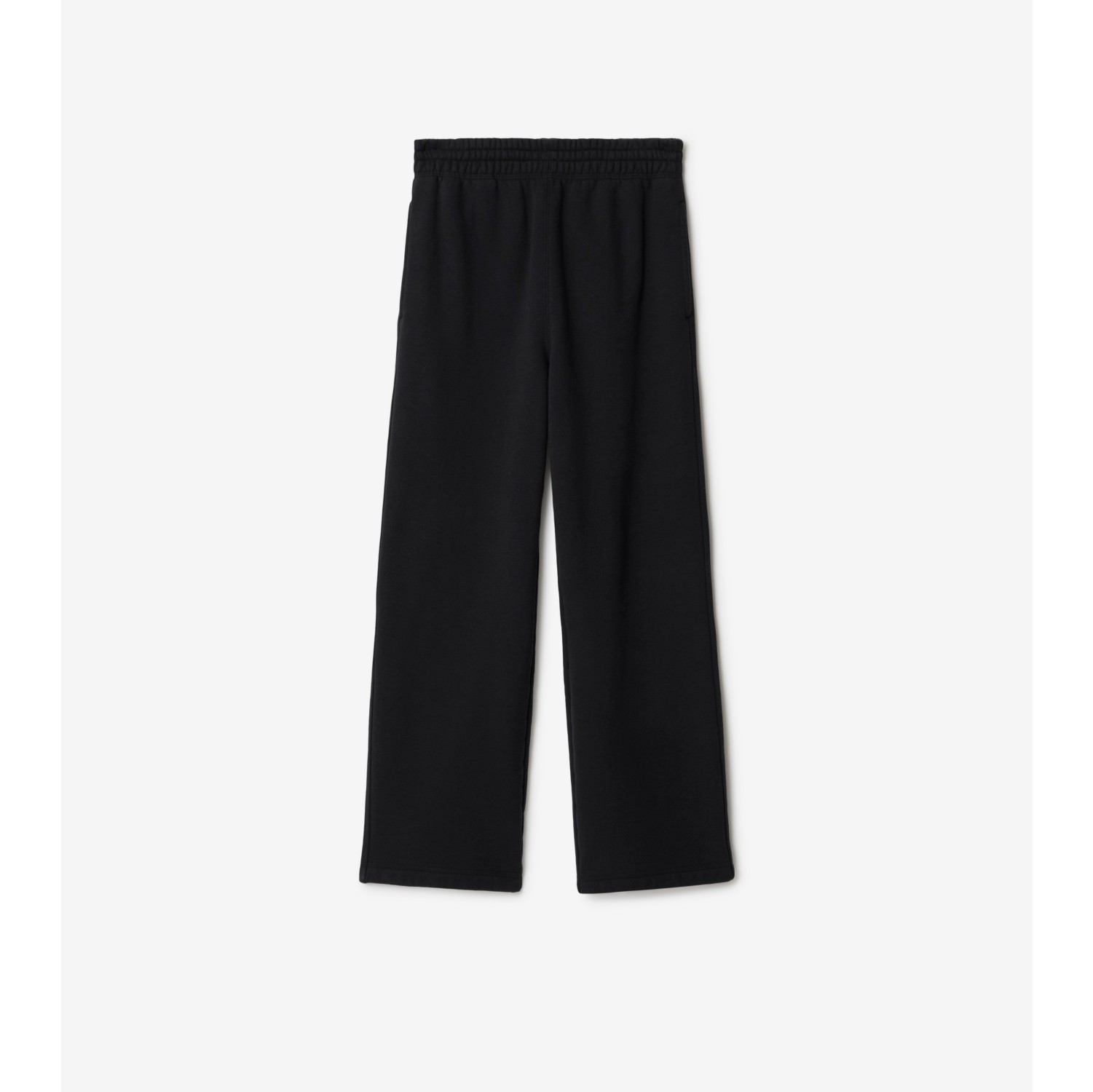 Black cotton track pants sale