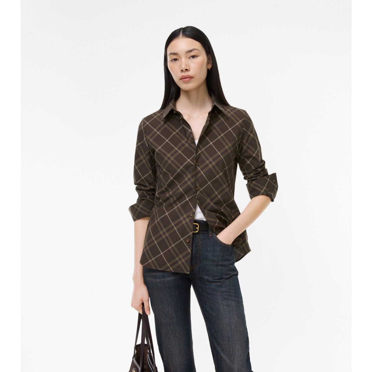  Check Slim Fit Cotton Shirt