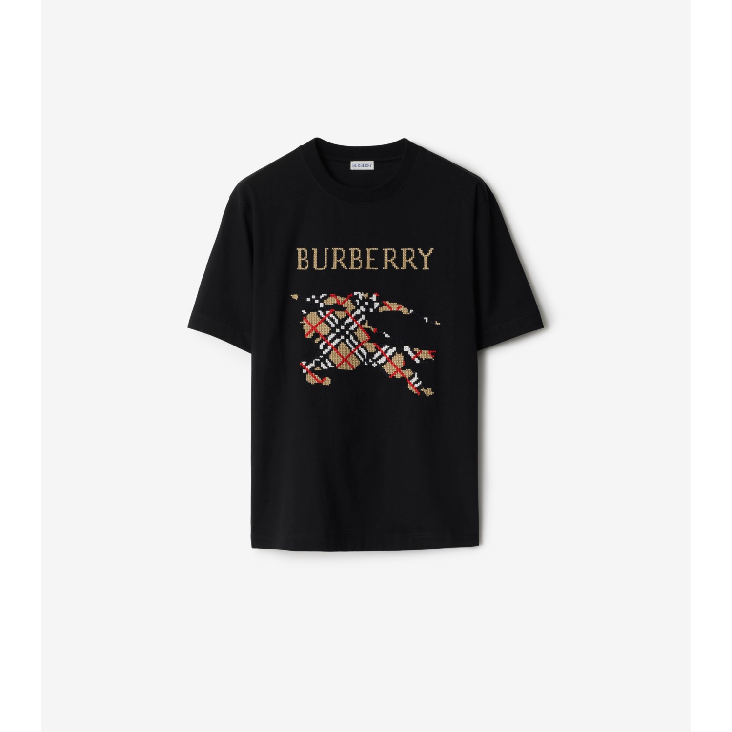 Cross Stitch Knight Cotton T-shirt
