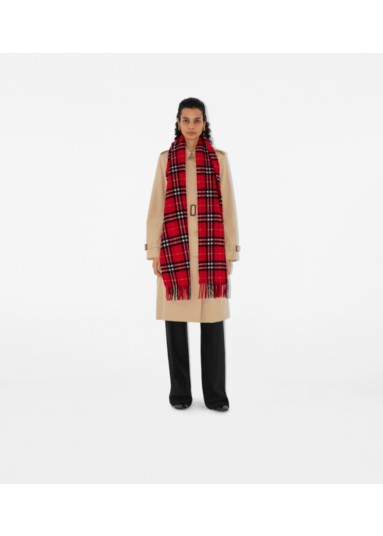 Check Cashmere Scarf