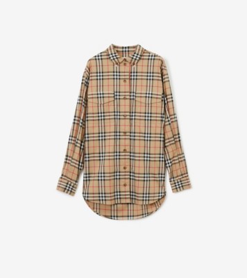 Women's plus size burberry hot sale shirts