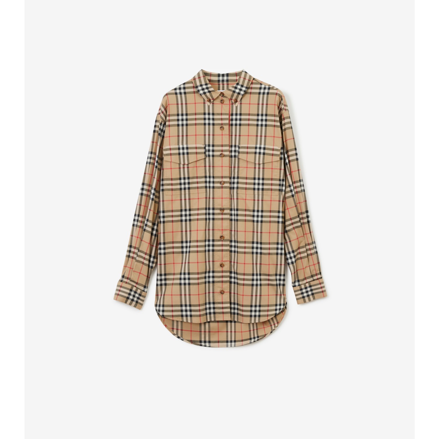 Camisa cuadros oversize online mujer