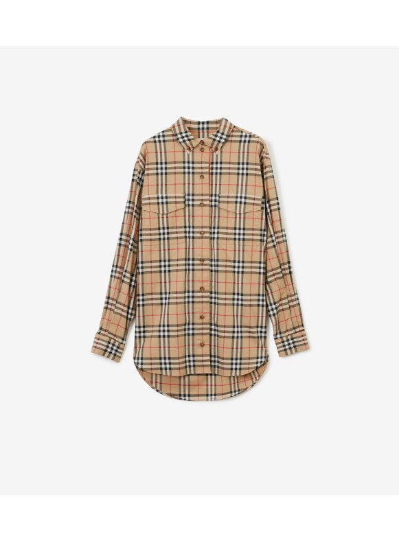 Burberry shirt best sale womens brown