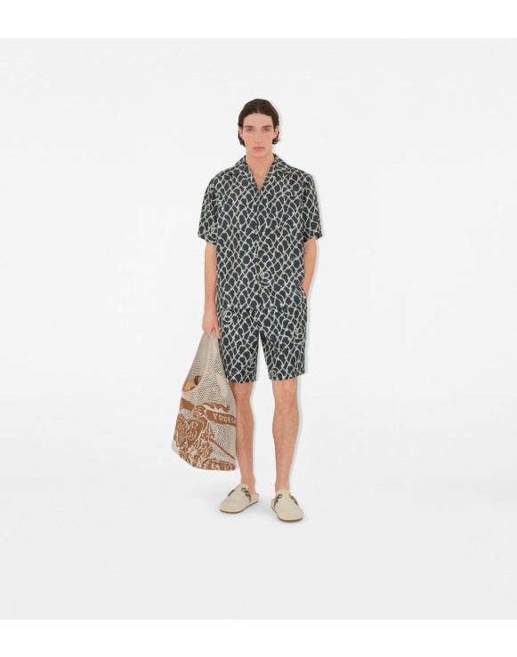 Relaxed Fit Knot Silk Shirt