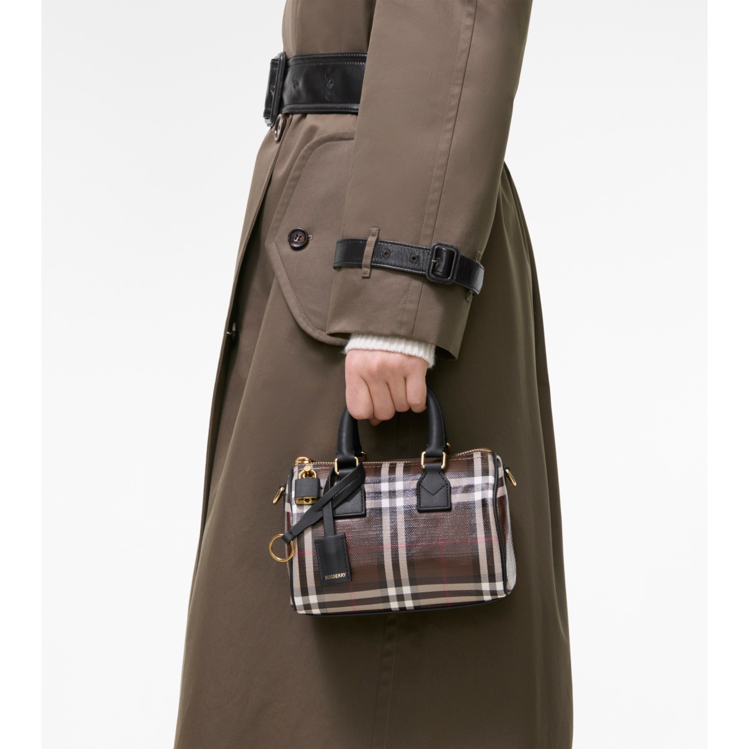 Mini Check Bowling Bag - thumbnail 3