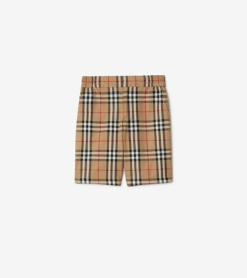 Burberry children cotton cheapest unisex shorts, size 2Y,white melange