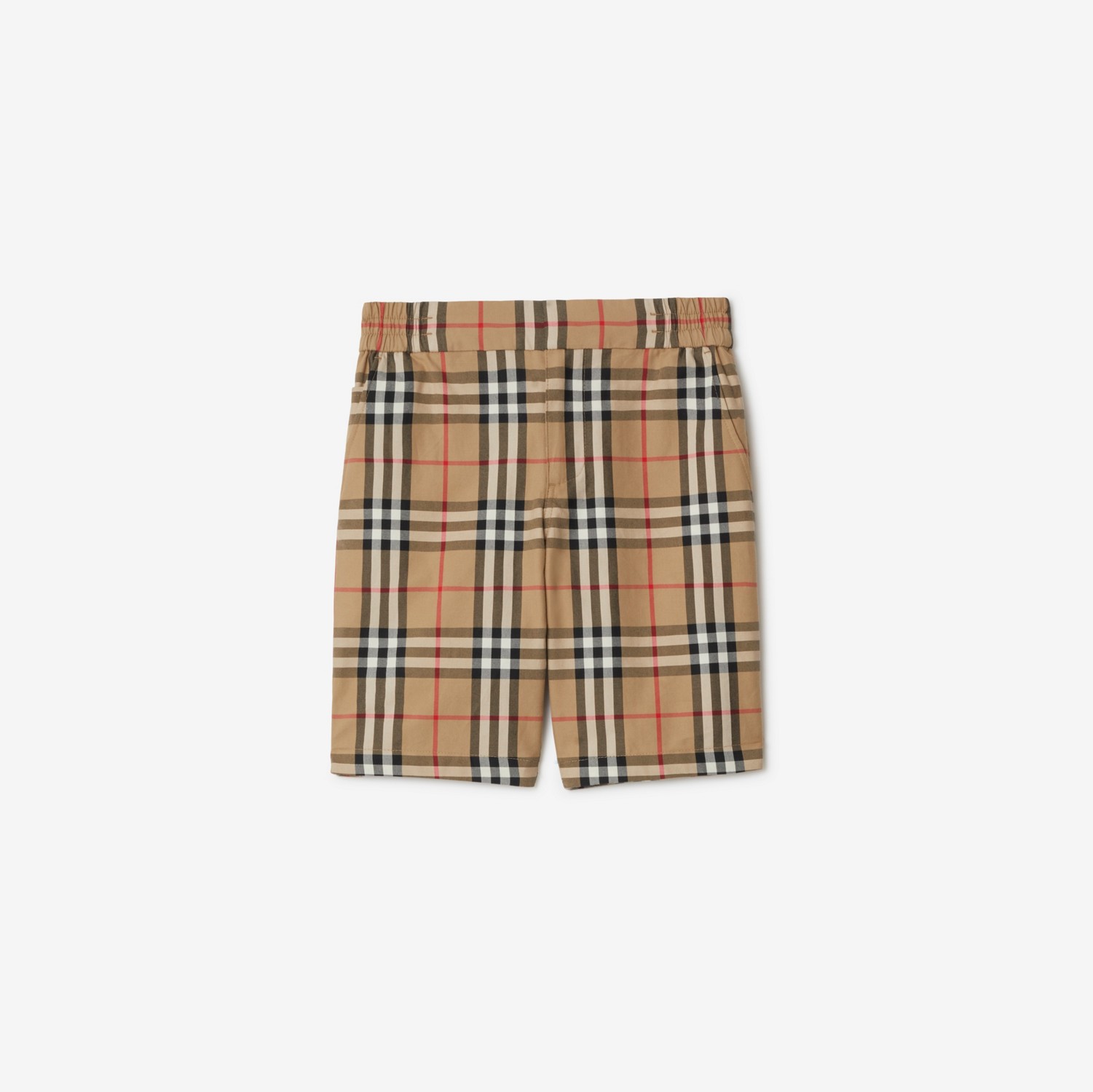Check Cotton Shorts in Archive beige | Burberry® Official